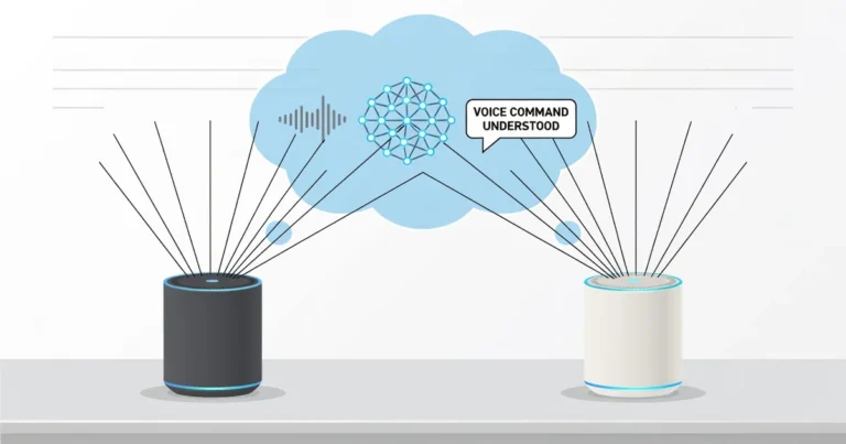 Featured image: Professional featured image for: How Smart Speakers Use Microphones to Understand Voice Commands: Ev
