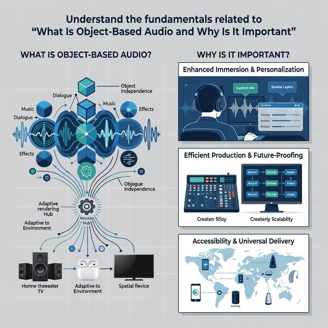 Step 1: Illustration for step: Understand the fundamentals related to What Is Object-Based Audio and Why Is 