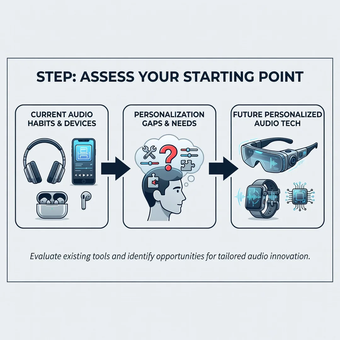 Step 2: Illustration for step: Assess your starting point related to The Future of Personalized Audio Techno