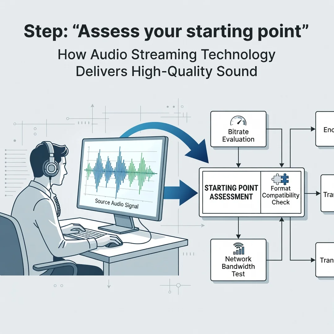 Step 2: Illustration for step: Assess your starting point related to How Audio Streaming Technology Delivers