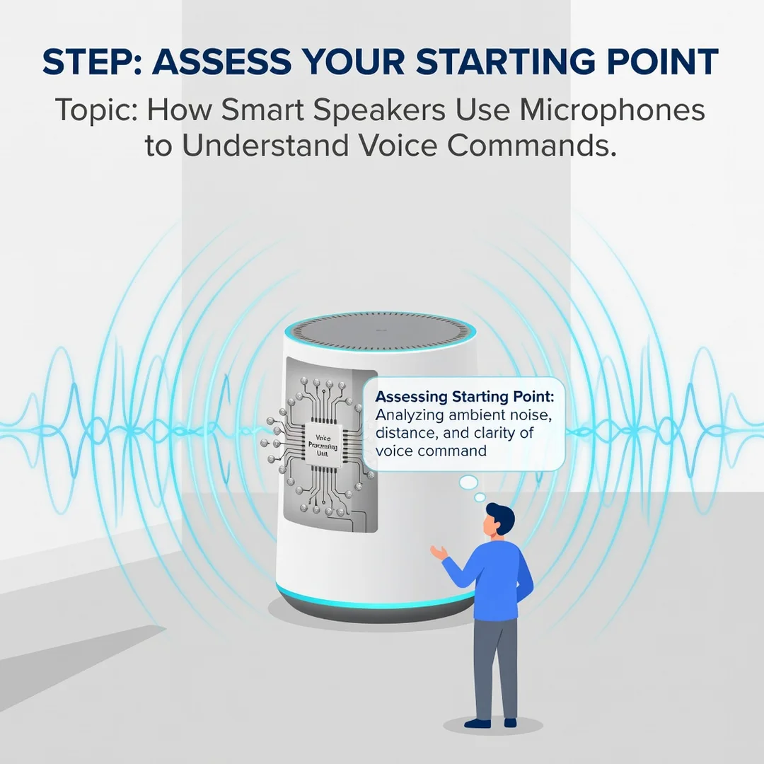 Step 2: Illustration for step: Assess your starting point related to How Smart Speakers Use Microphones to U