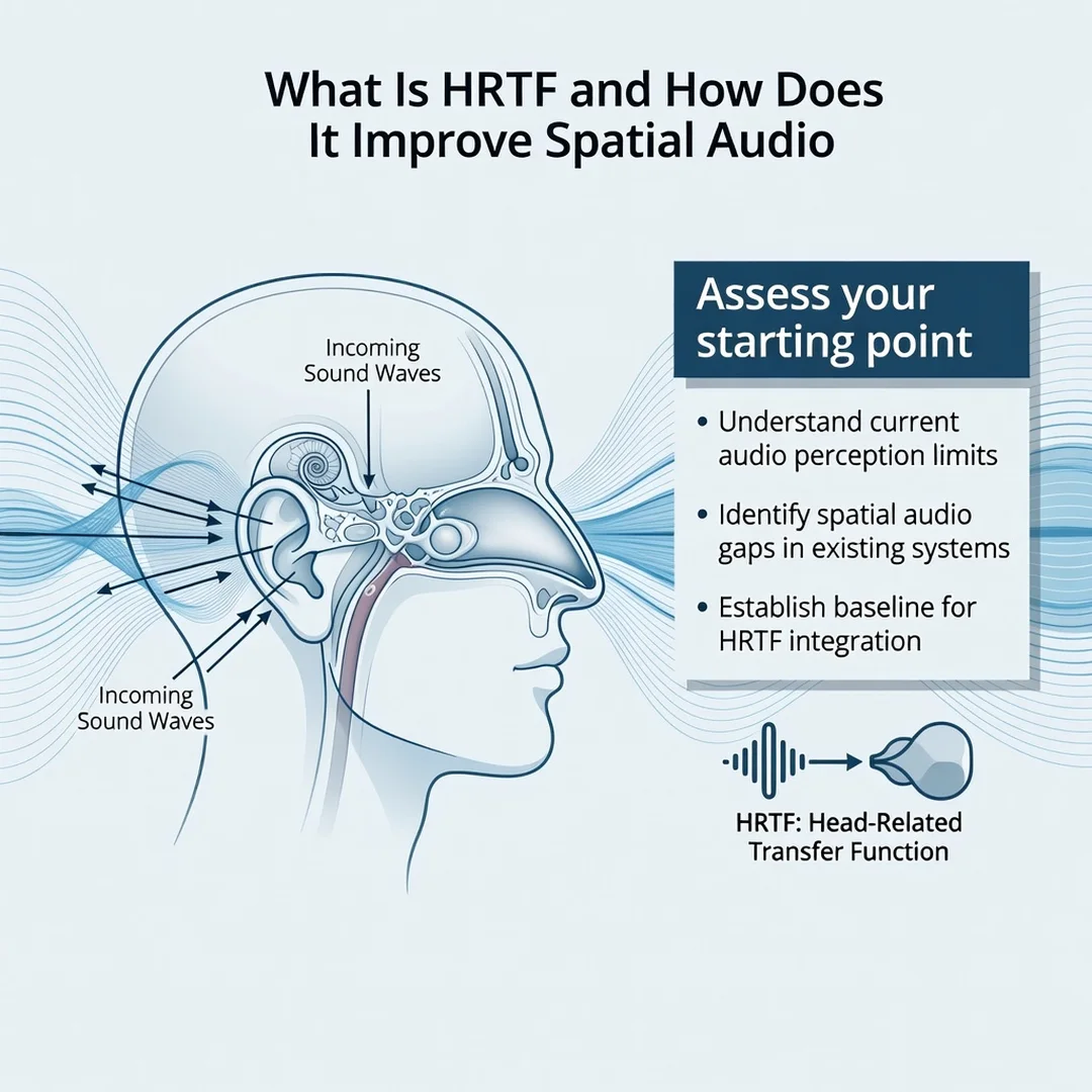 Step 2: Illustration for step: Assess your starting point related to What Is HRTF and How Does It Improve Sp