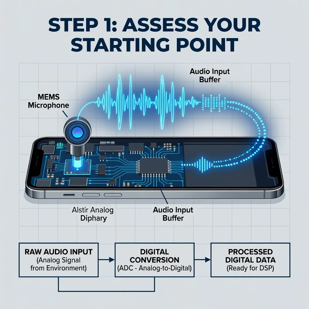 Step 2: Illustration for step: Assess your starting point related to How Digital Audio Processing Works in M