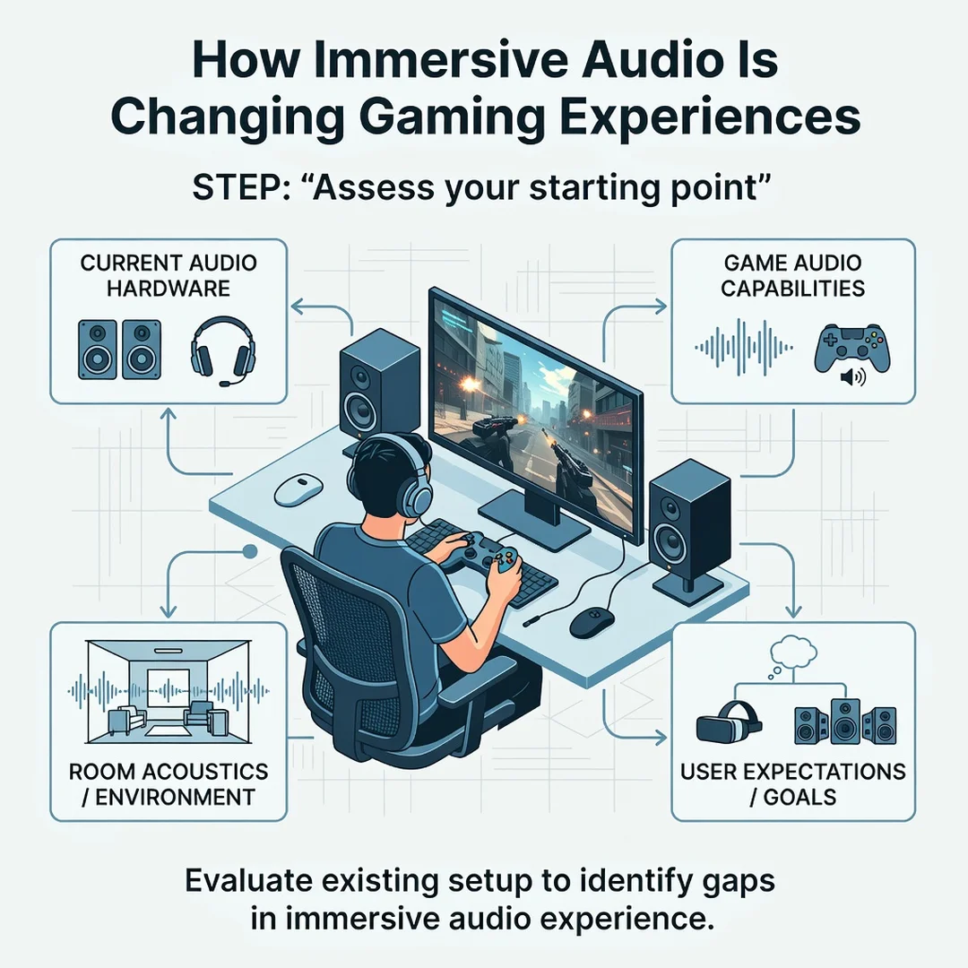 Step 2: Illustration for step: Assess your starting point related to How Immersive Audio Is Changing Gaming 