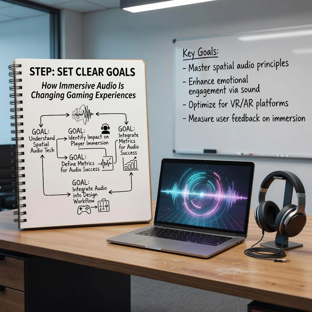 Step 3: Illustration for step: Set clear goals related to How Immersive Audio Is Changing Gaming Experiences