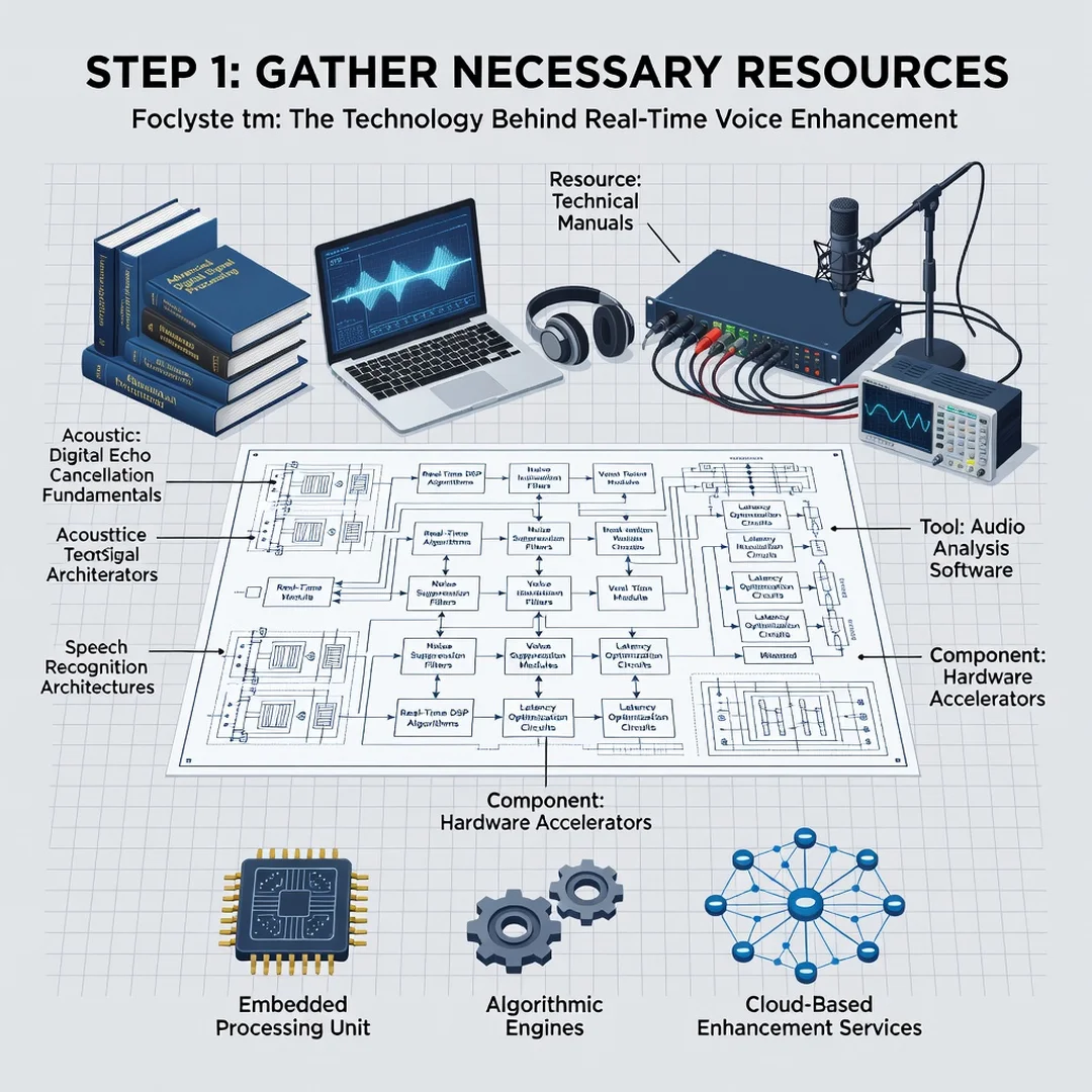 Step 4: Illustration for step: Gather necessary resources related to The Technology Behind Real-Time Voice E