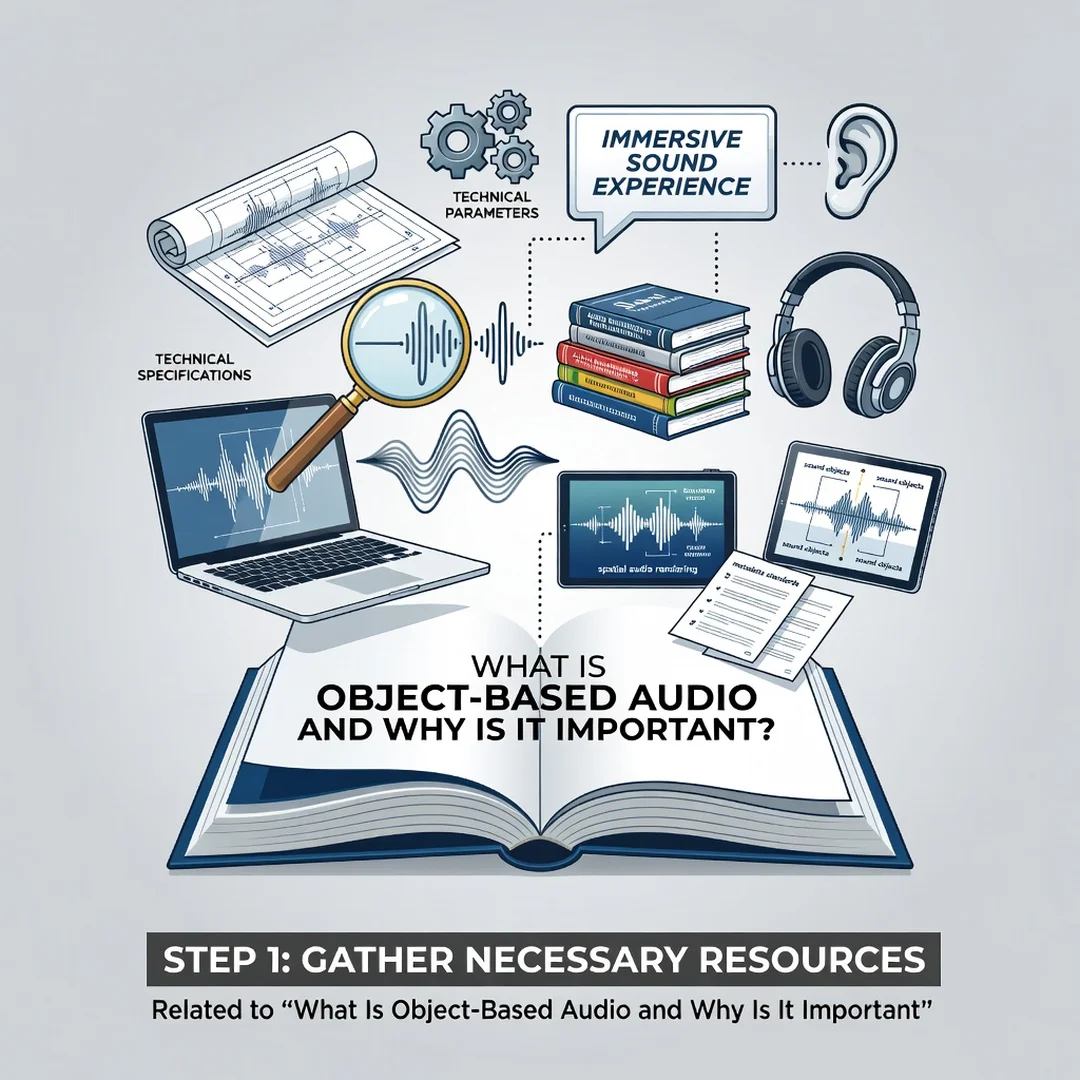 Step 4: Illustration for step: Gather necessary resources related to What Is Object-Based Audio and Why Is I