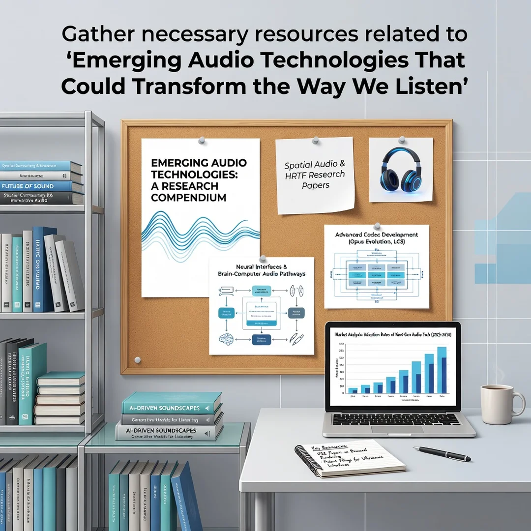 Step 4: Illustration for step: Gather necessary resources related to Emerging Audio Technologies That Could 