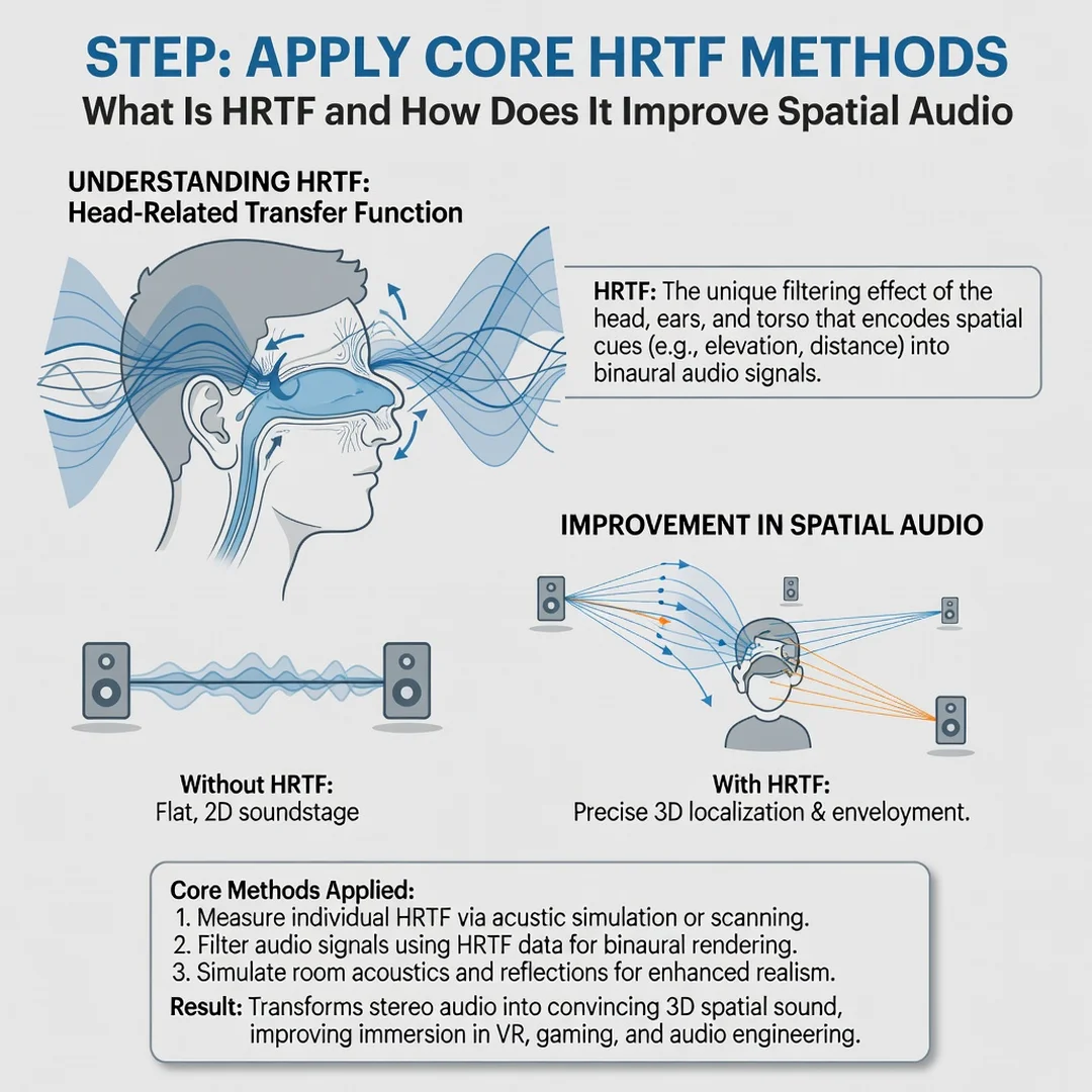Step 5: Illustration for step: Apply the core methods related to What Is HRTF and How Does It Improve Spatia