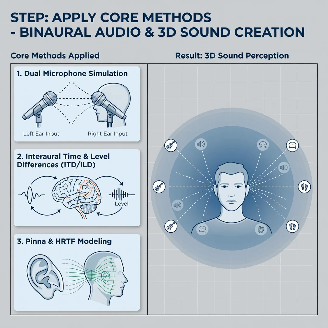 Step 5: Illustration for step: Apply the core methods related to What Is Binaural Audio and How Does It Crea