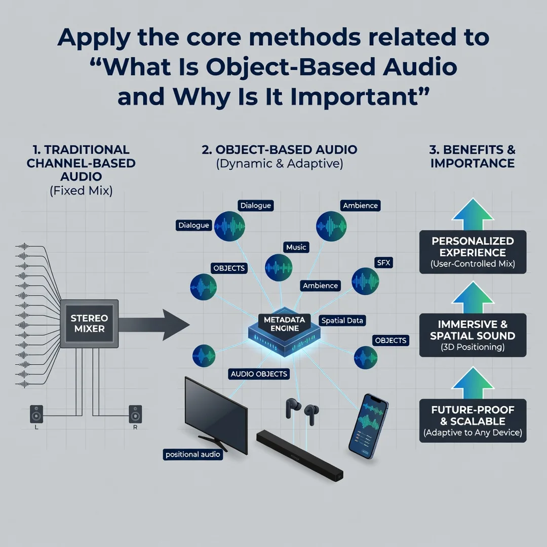 Step 5: Illustration for step: Apply the core methods related to What Is Object-Based Audio and Why Is It Im