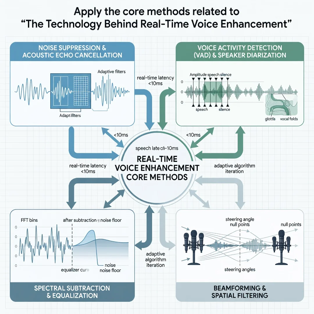 Step 5: Illustration for step: Apply the core methods related to The Technology Behind Real-Time Voice Enhan