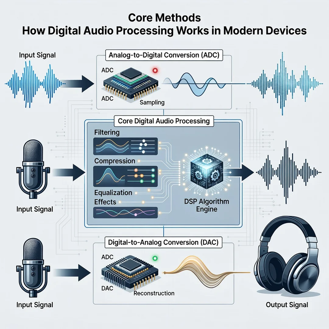 Step 5: Illustration for step: Apply the core methods related to How Digital Audio Processing Works in Moder