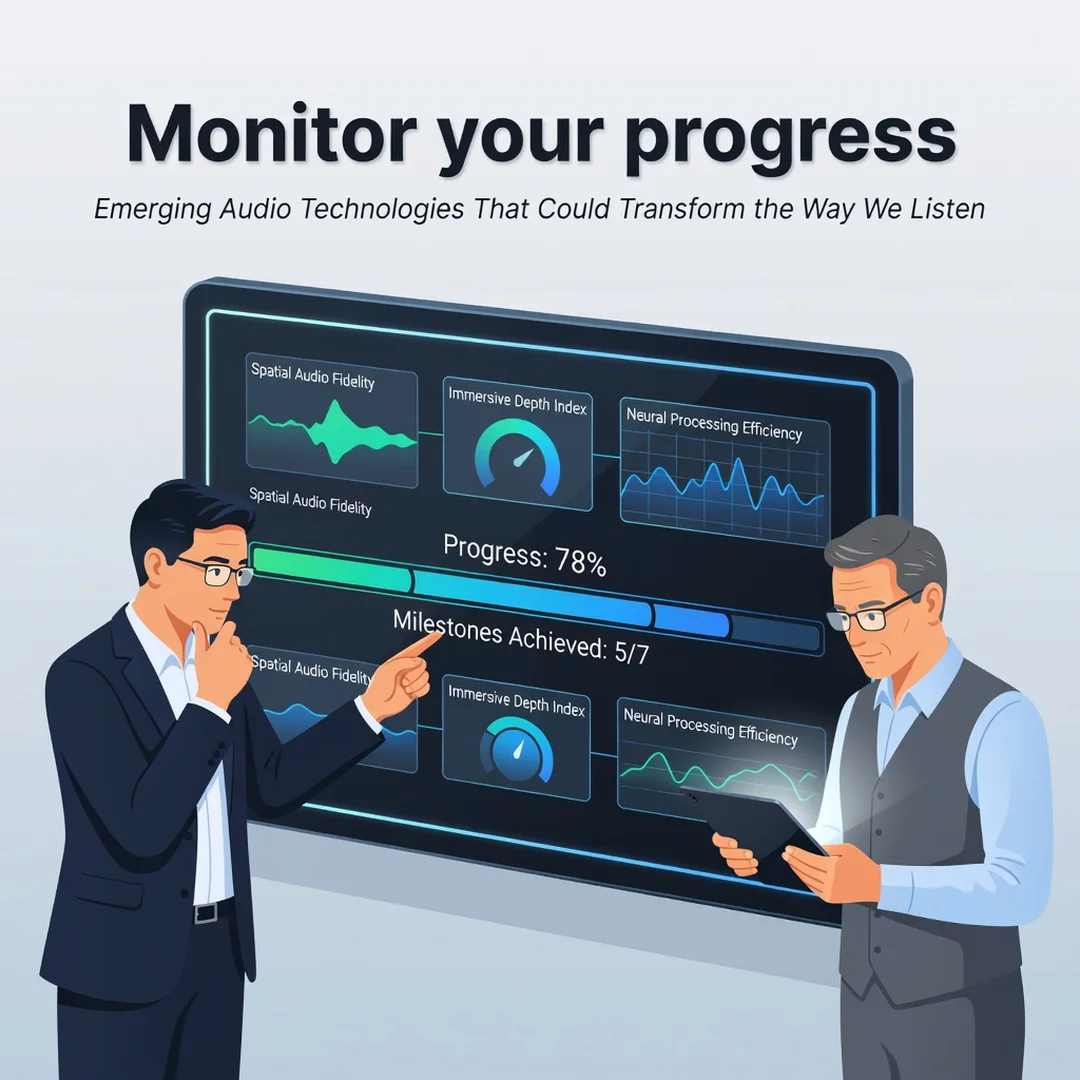 Step 6: Illustration for step: Monitor your progress related to Emerging Audio Technologies That Could Trans