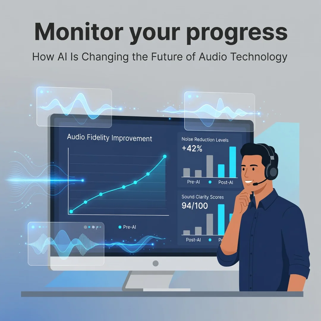 Step 6: Illustration for step: Monitor your progress related to How AI Is Changing the Future of Audio Techn