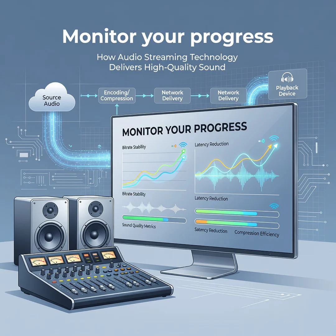 Step 6: Illustration for step: Monitor your progress related to How Audio Streaming Technology Delivers High