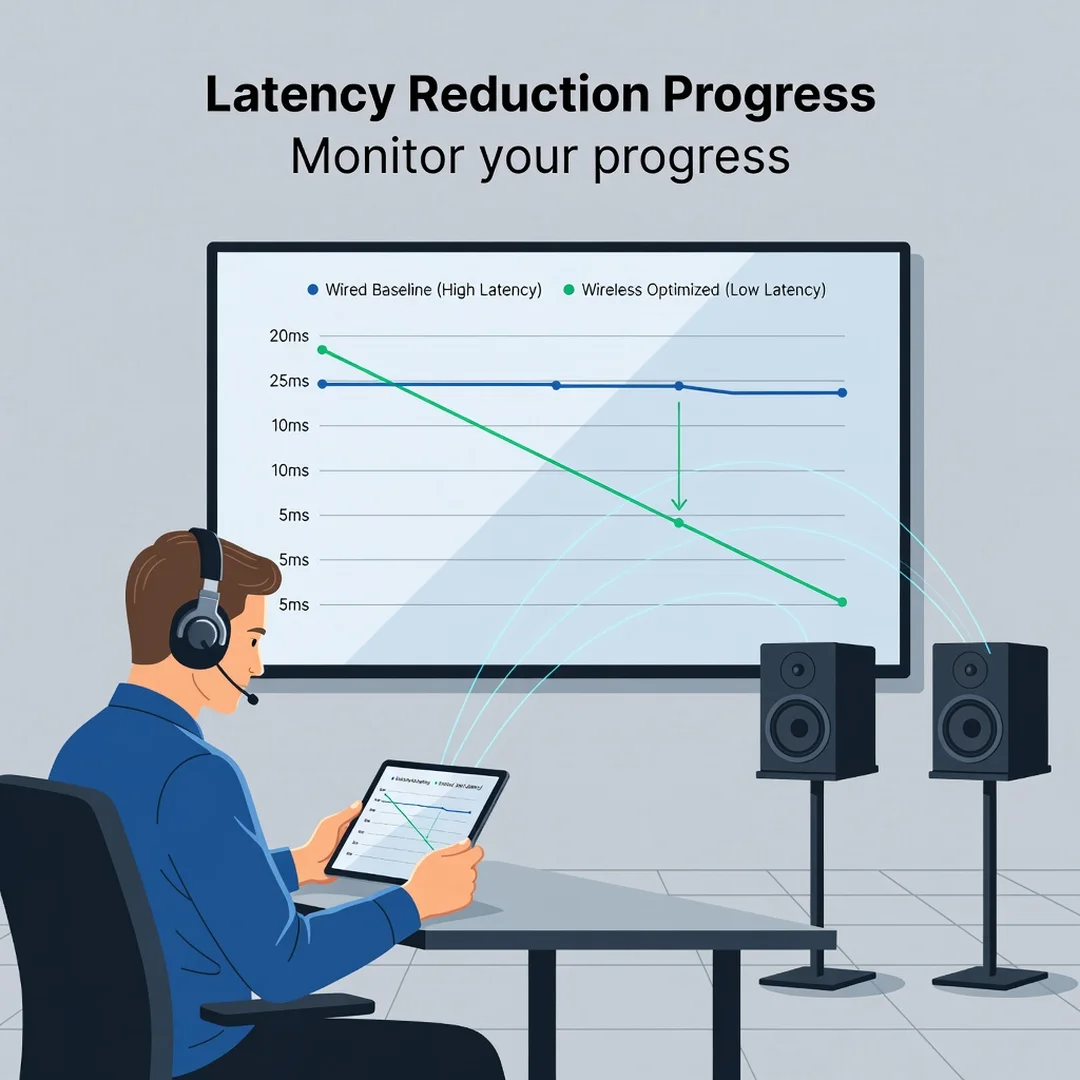 Step 6: Illustration for step: Monitor your progress related to How Wireless Audio Devices Reduce Latency, p
