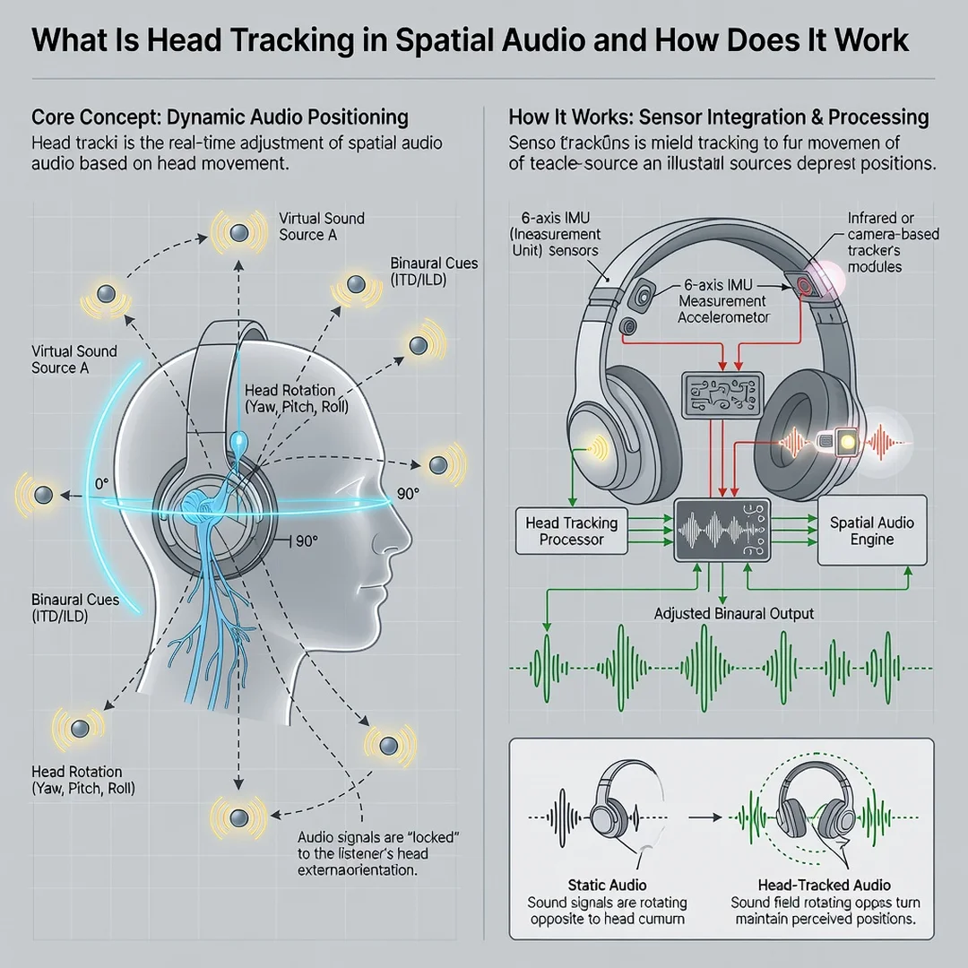 Step 7: Illustration for step: Address common challenges related to What Is Head Tracking in Spatial Audio a