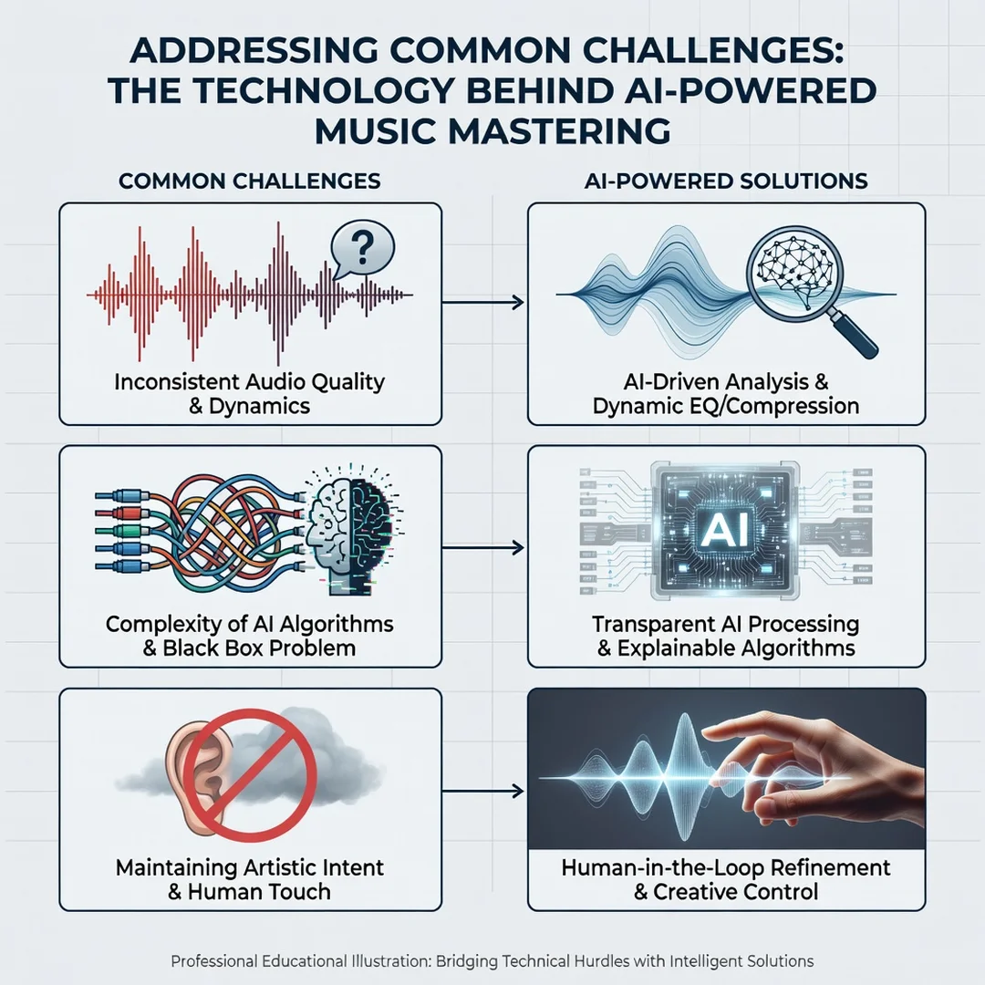 Step 7: Illustration for step: Address common challenges related to The Technology Behind AI-Powered Music M