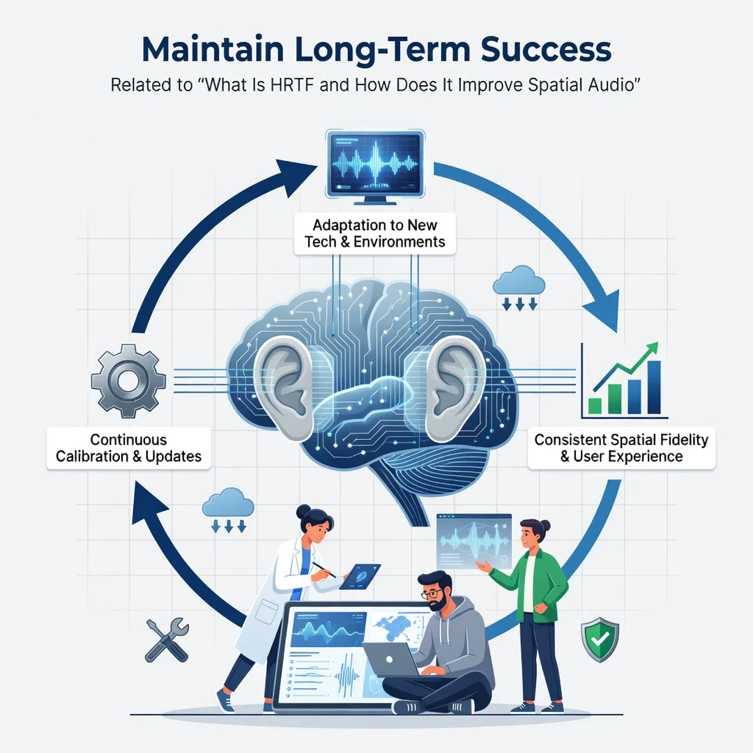 Step 8: Illustration for step: Maintain long-term success related to What Is HRTF and How Does It Improve Sp