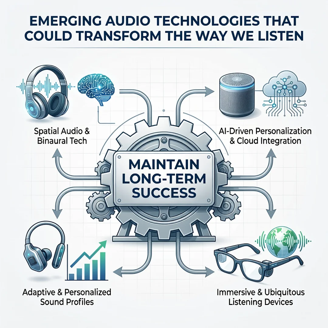 Step 8: Illustration for step: Maintain long-term success related to Emerging Audio Technologies That Could 