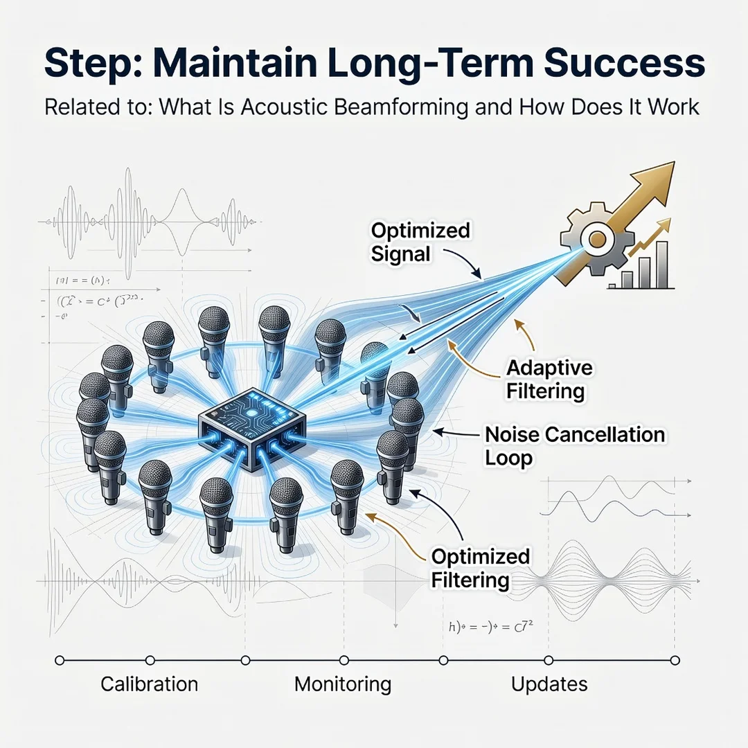 Step 8: Illustration for step: Maintain long-term success related to What Is Acoustic Beamforming and How Do